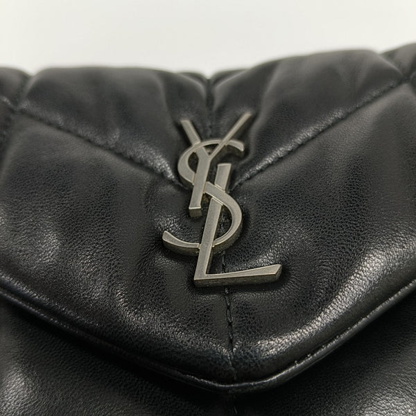 Quilted Calfskin Shoulder Bag Black