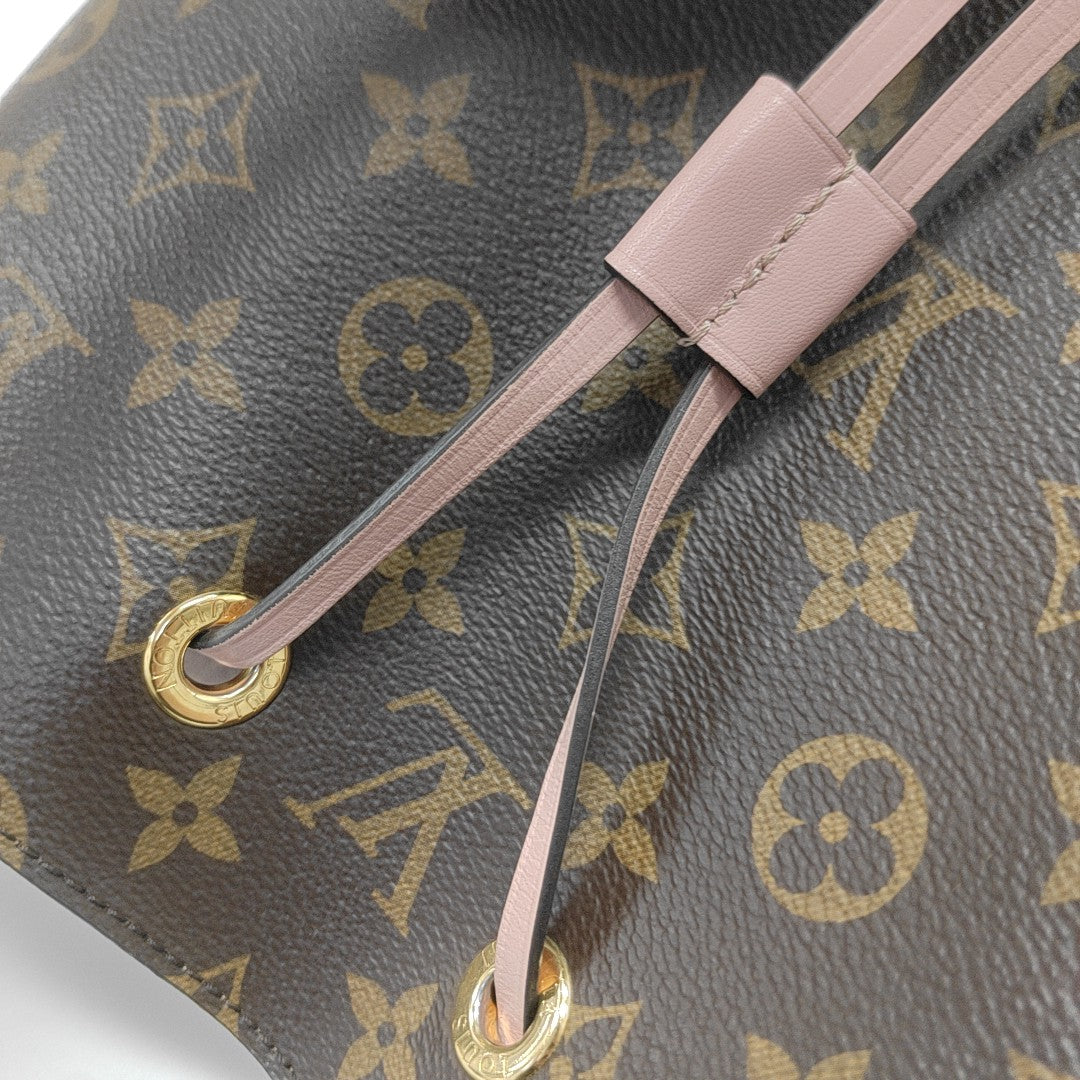 NÉONOÉ MM Monogram Coated Canvas Brown