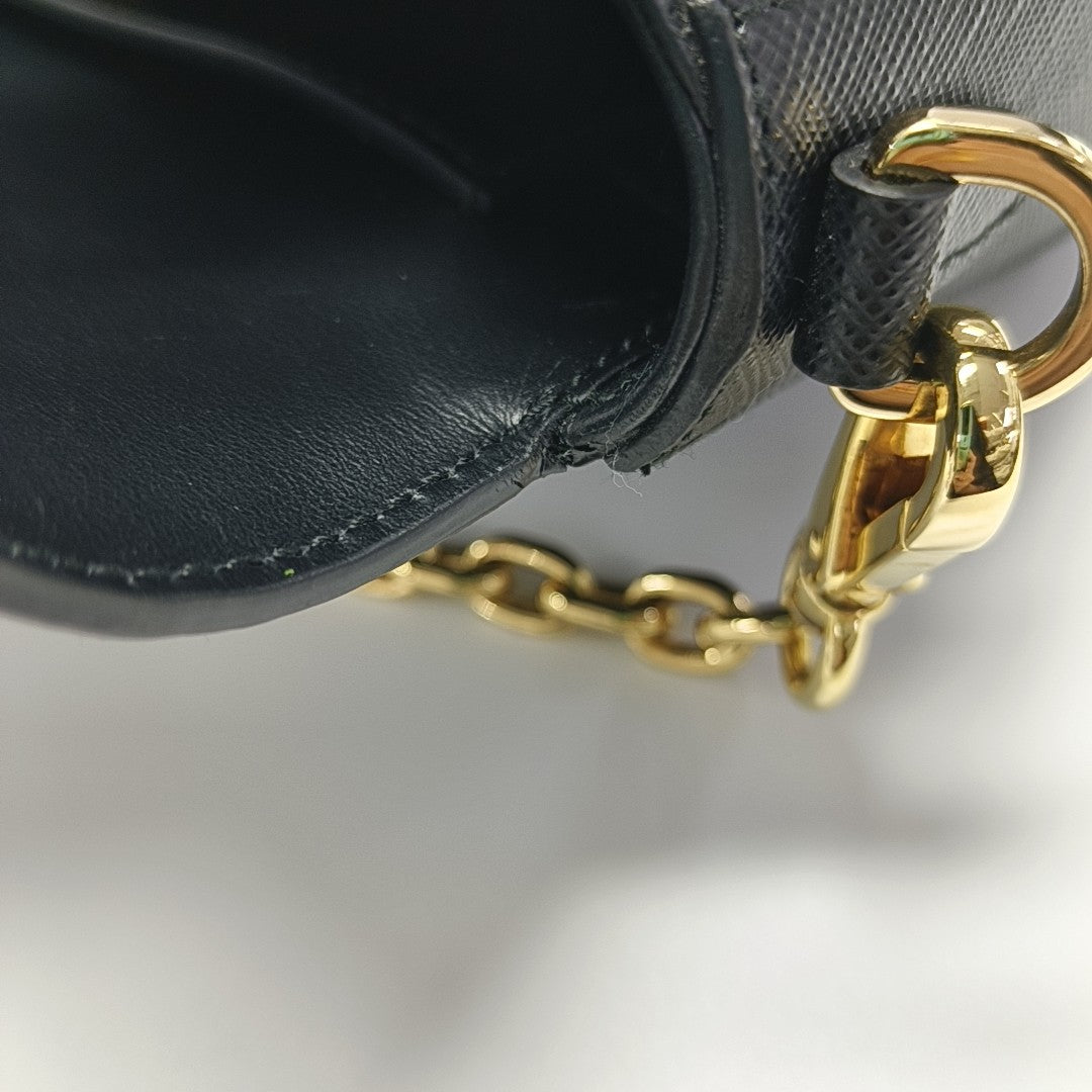 Calfskin Shoulder Bag Black