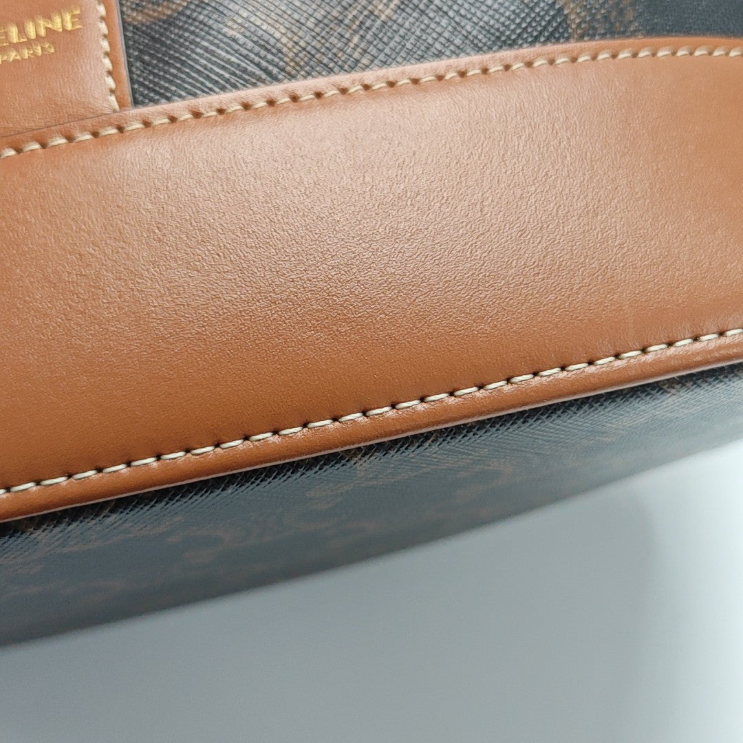 TRIOMPHE CANVAS Medium Coated Canvas Brown
