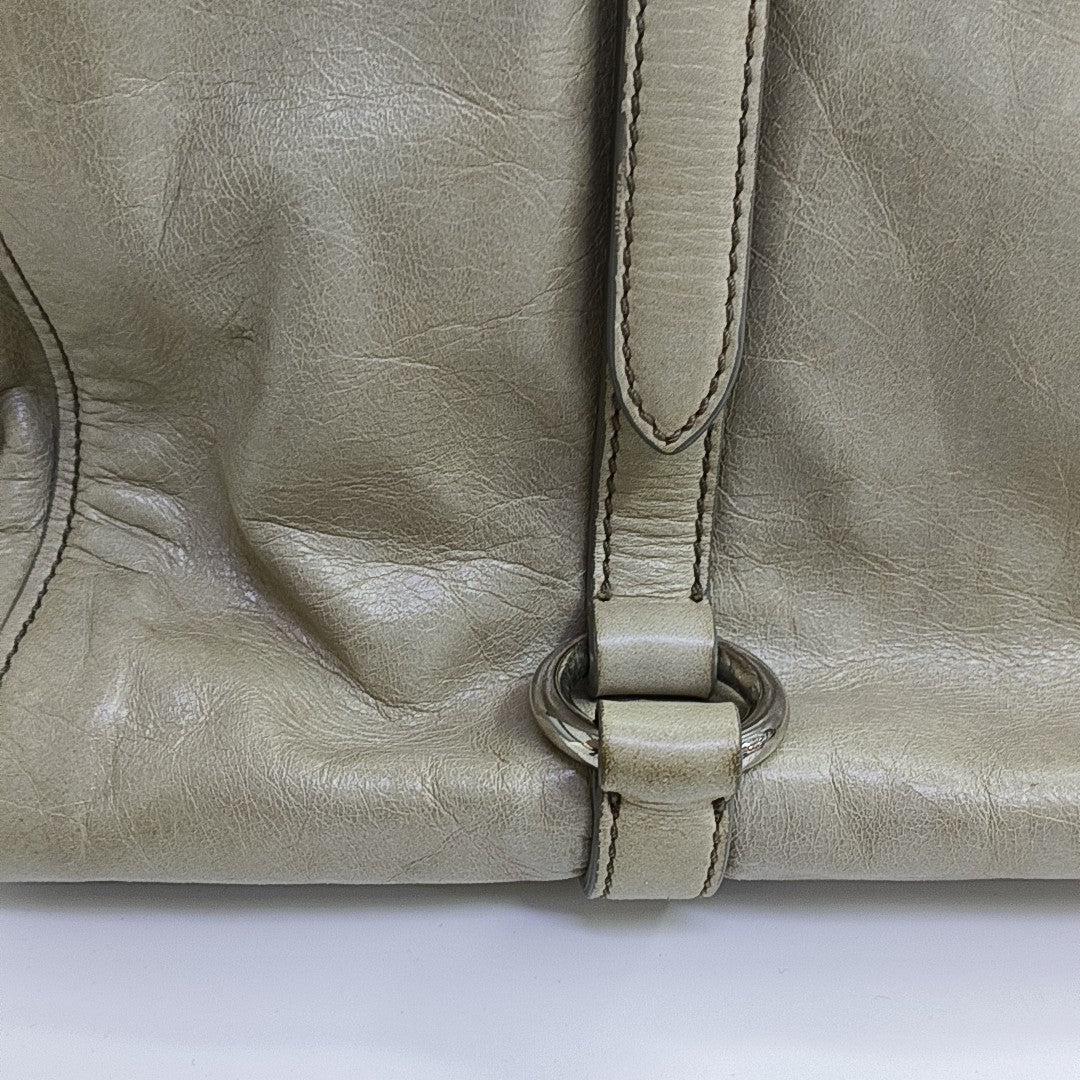 Shoulder Strap Calfskin Gray