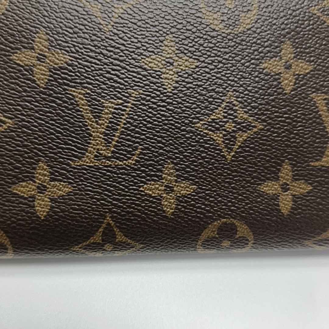 EMILIE Monogram Coated Canvas Brown Wallet