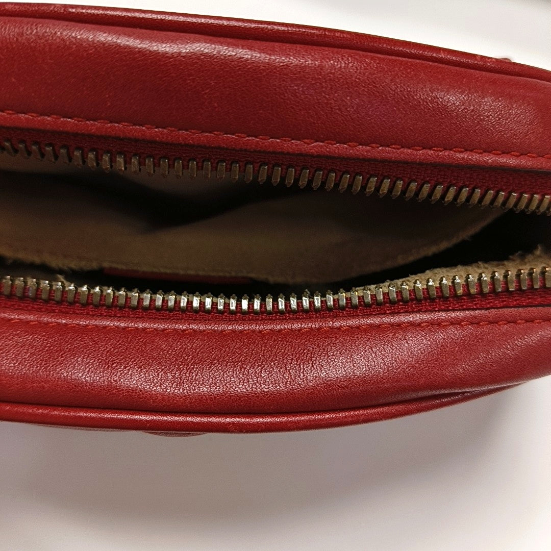 GG Marmont Quilted Calfskin Red