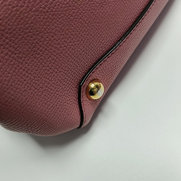 The Banner Medium Calfskin Pink