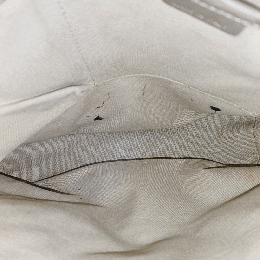 Coated Canvas Tote Bag Beige