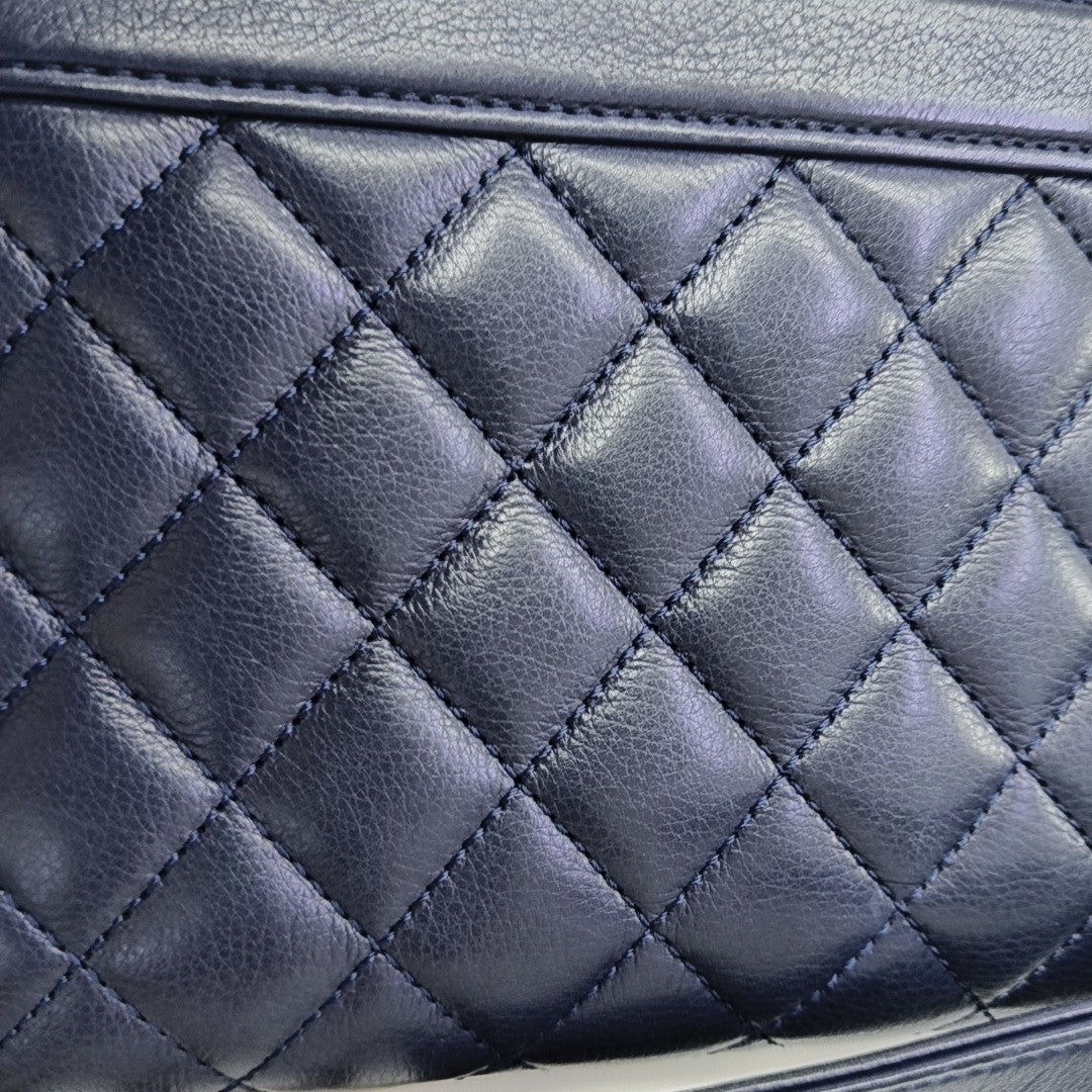 Quilted Calfskin Blue