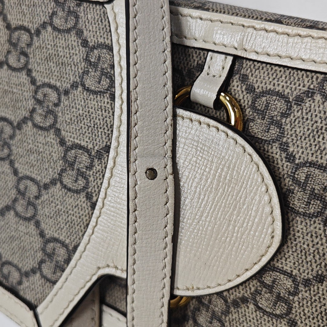 Horsebit 1955 Mini Coated Canvas Beige