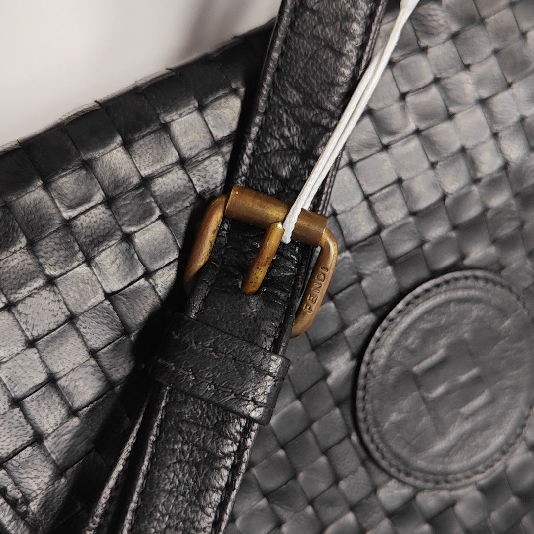 Calfskin Shoulder Bag Black