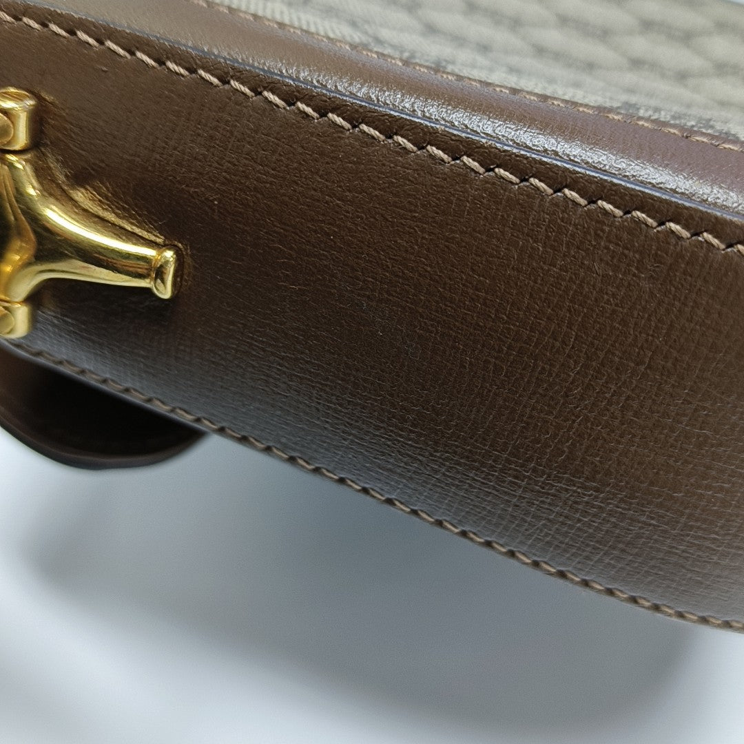 Horsebit 1955 Mini Coated Canvas Beige