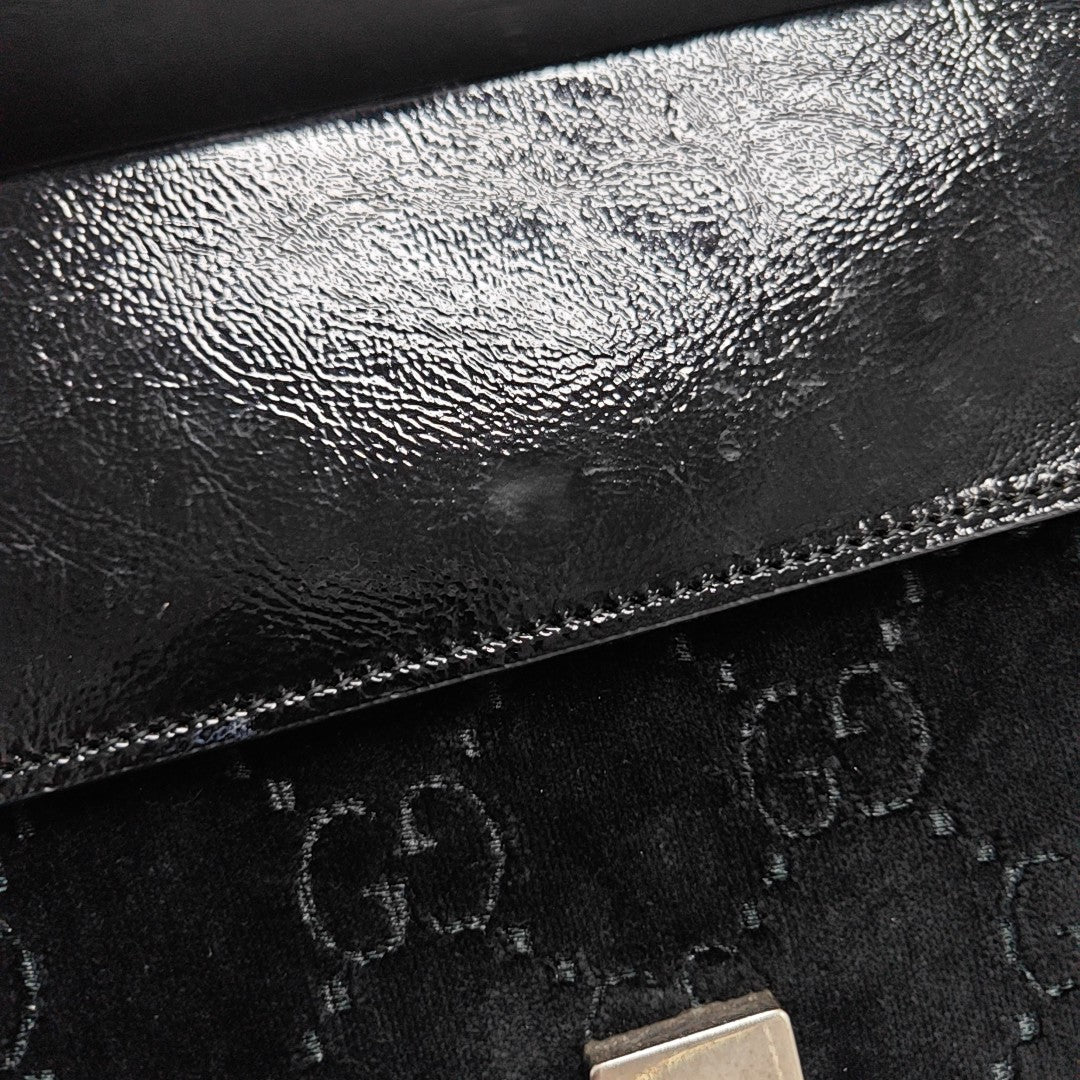 Dionysus Small Monogram Velvet Black