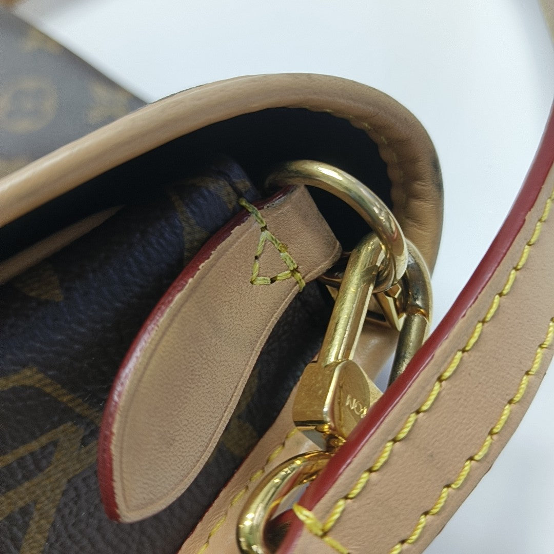 DIANE Monogram Coated Canvas Brown