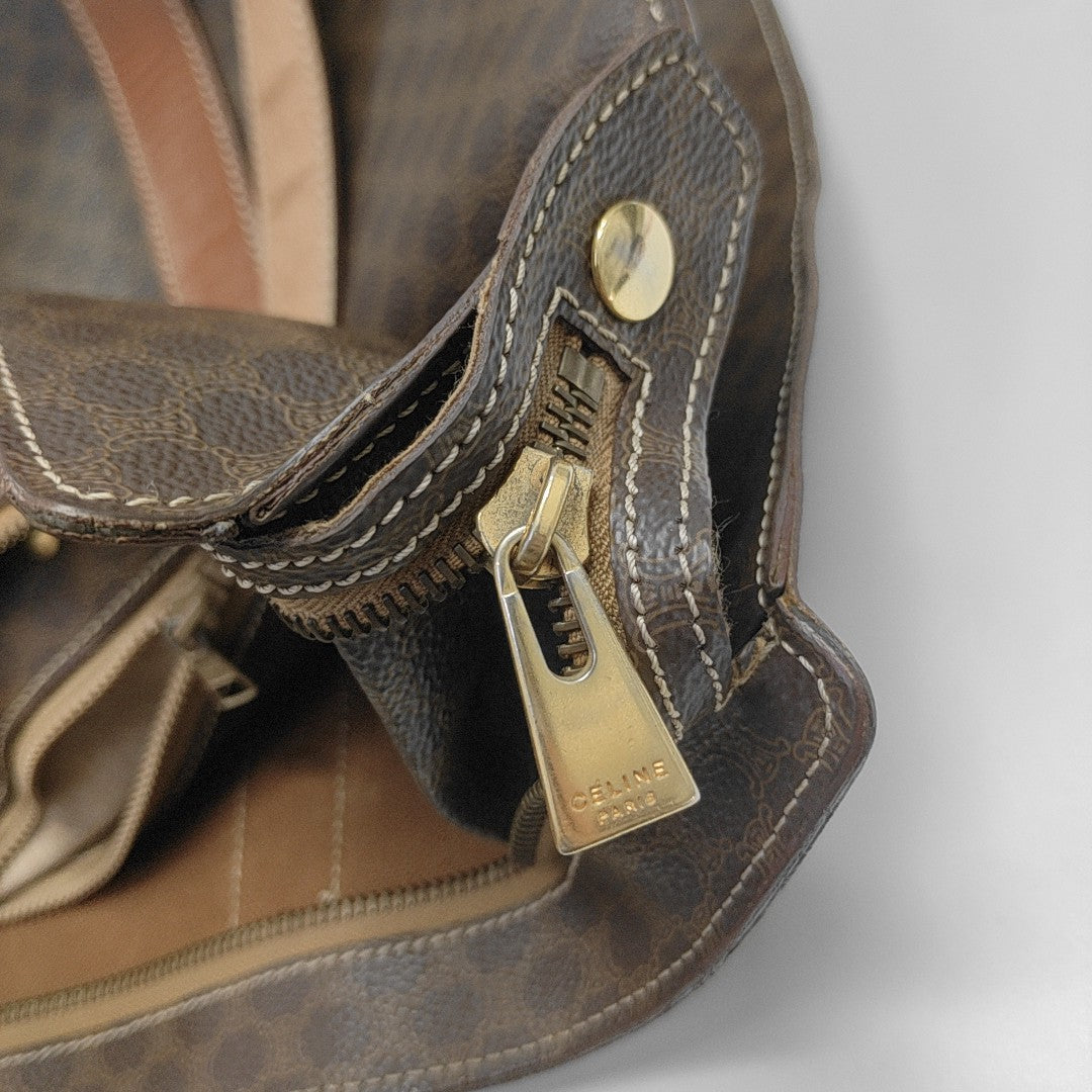 MACADAM SHOPPING BAG Coated Canvas Brown