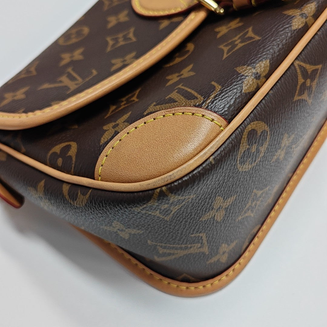 DIANE Monogram Coated Canvas Brown