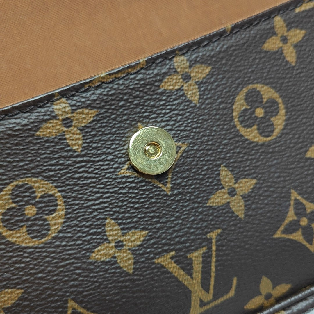 IVY Monogram Coated Canvas Brown