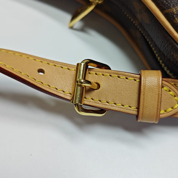 CROISSANT Monogram Coated Canvas Brown