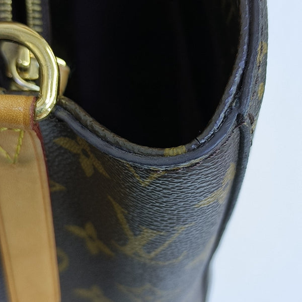 MONTAIGNE Monogram Coated Canvas Brown
