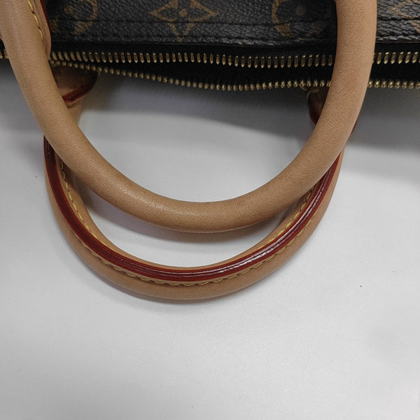 SPEEDY 25 Monogram Coated Canvas Brown