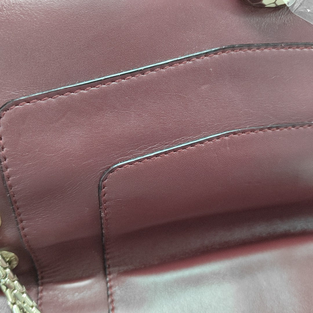 SERPENTI FOREVER Medium Quilted Calfskin Red
