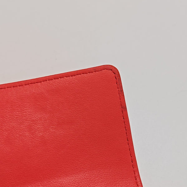 Quilted Lambskin Wallet Red