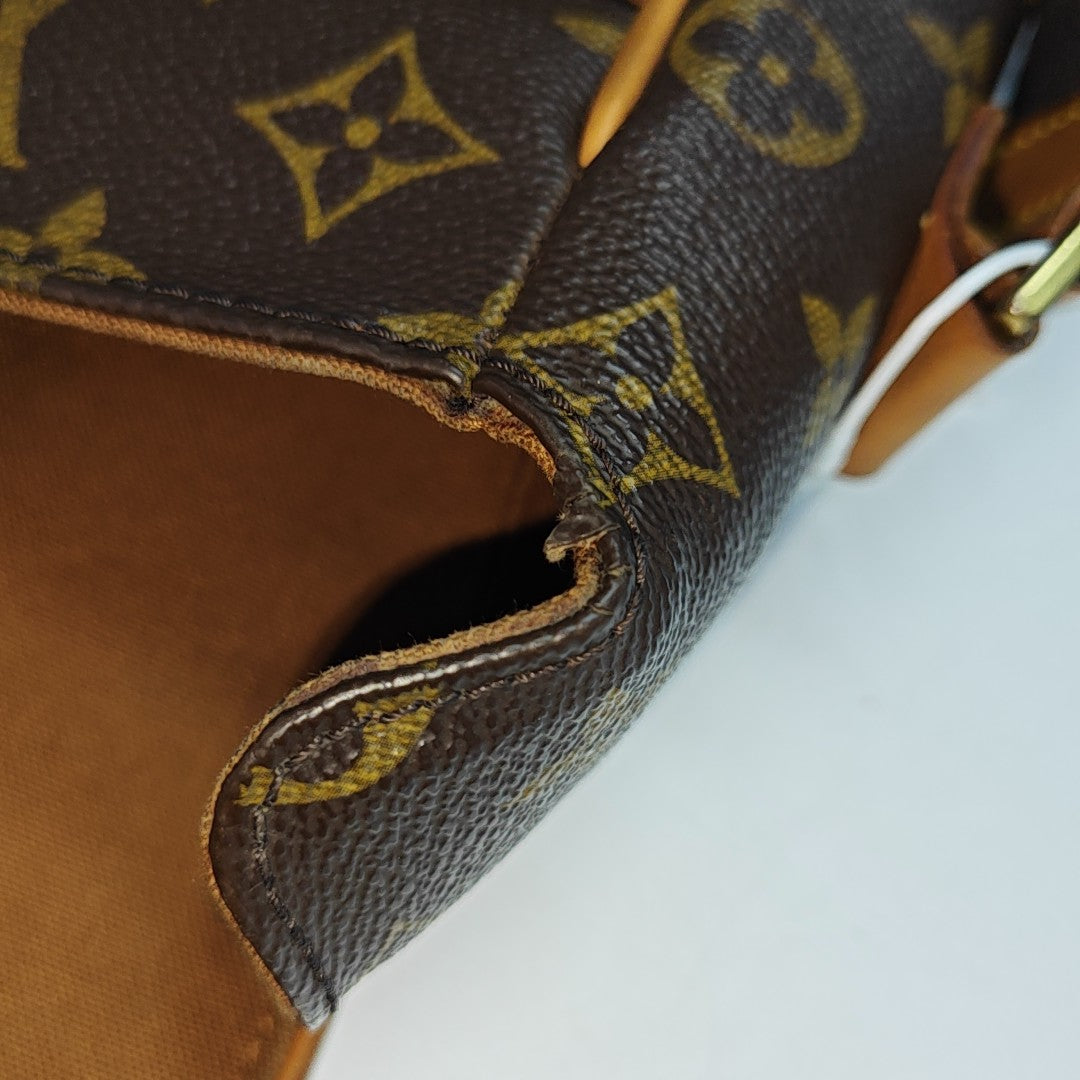 VALMY Monogram Coated Canvas Brown