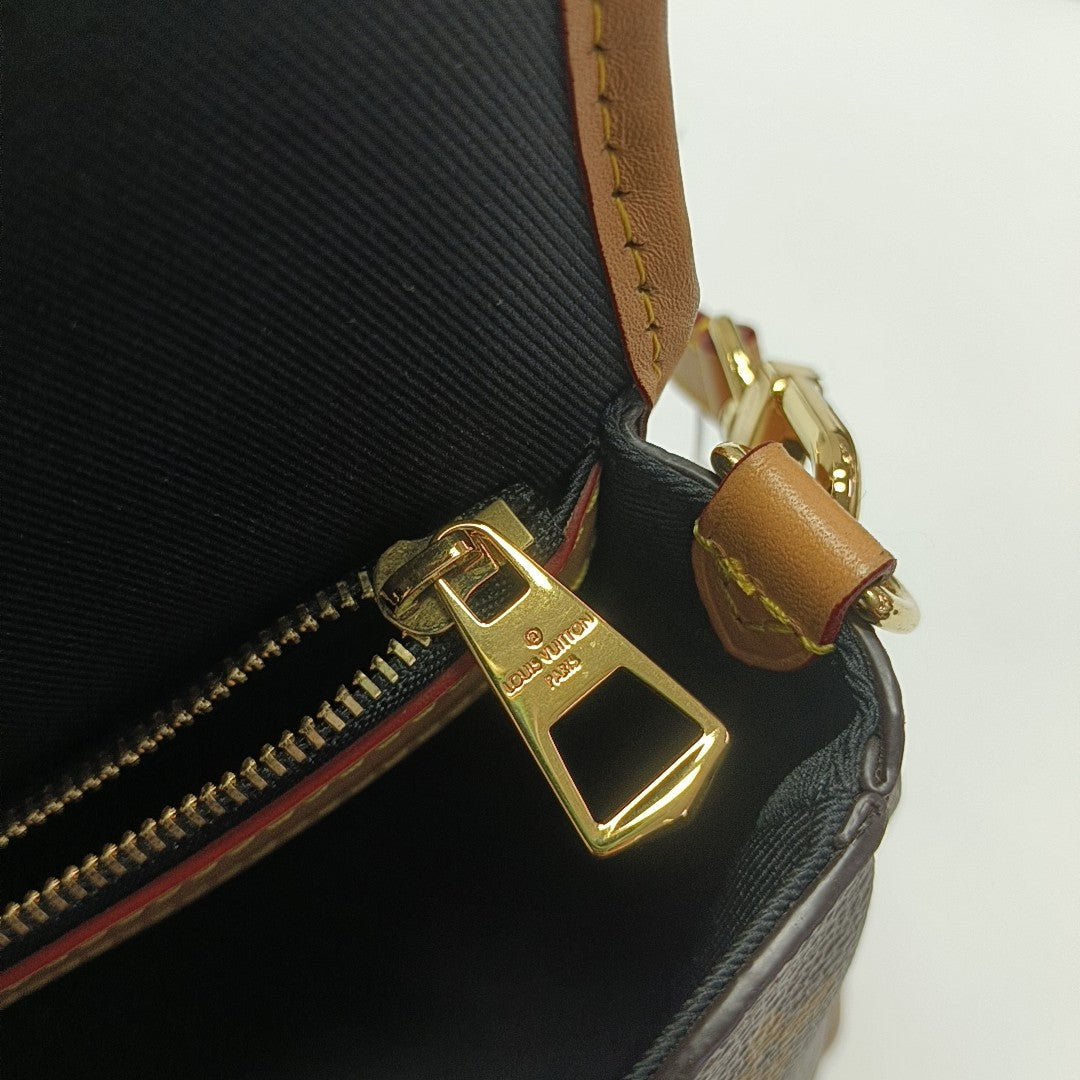 DIANE Monogram Coated Canvas Brown