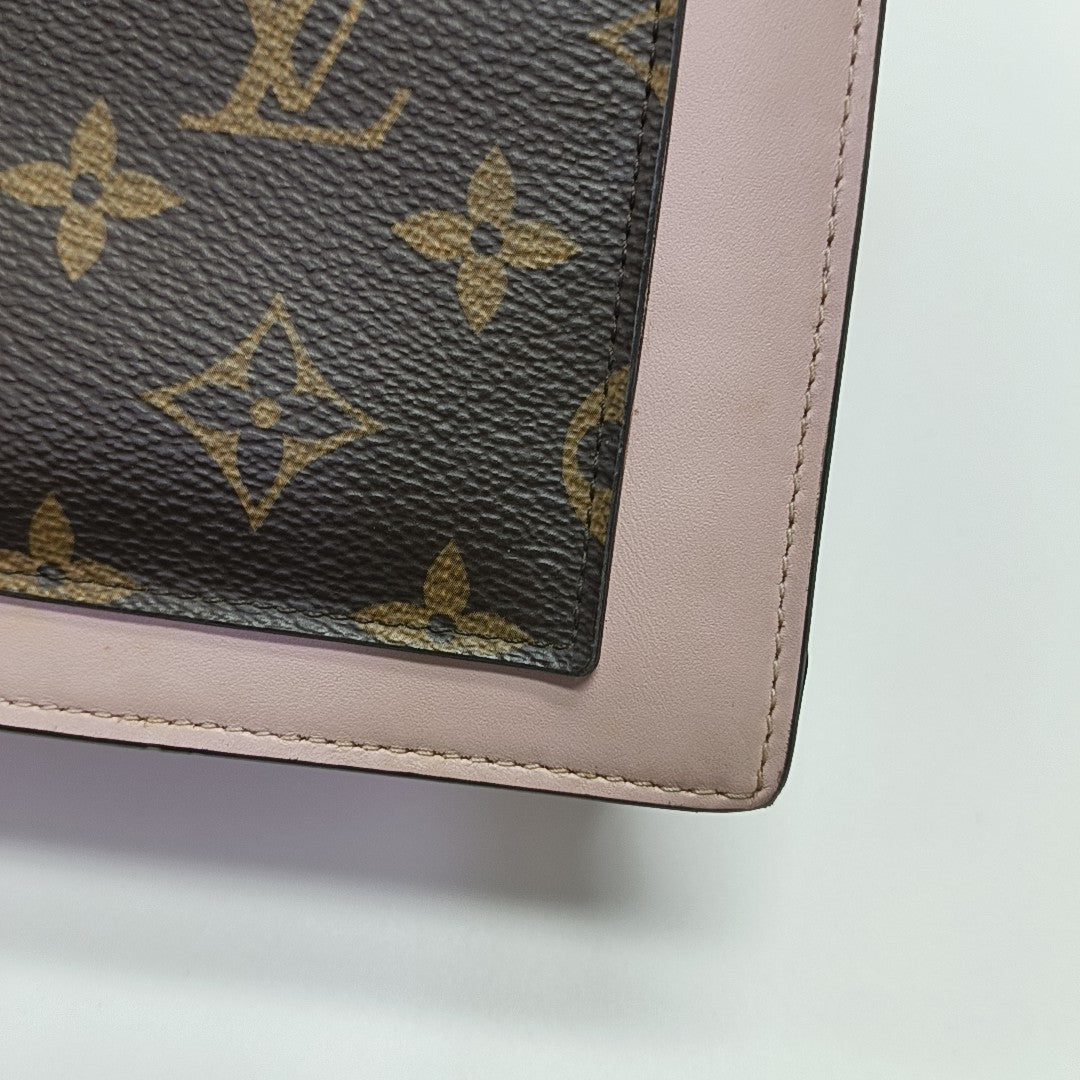 FLORE Monogram Coated Canvas Brown