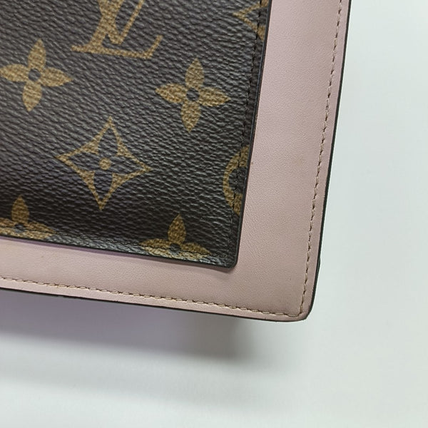 FLORE Monogram Coated Canvas Brown