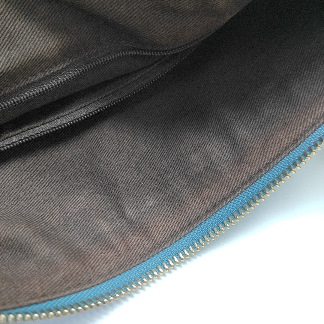 Suede Shoulder Bag Blue