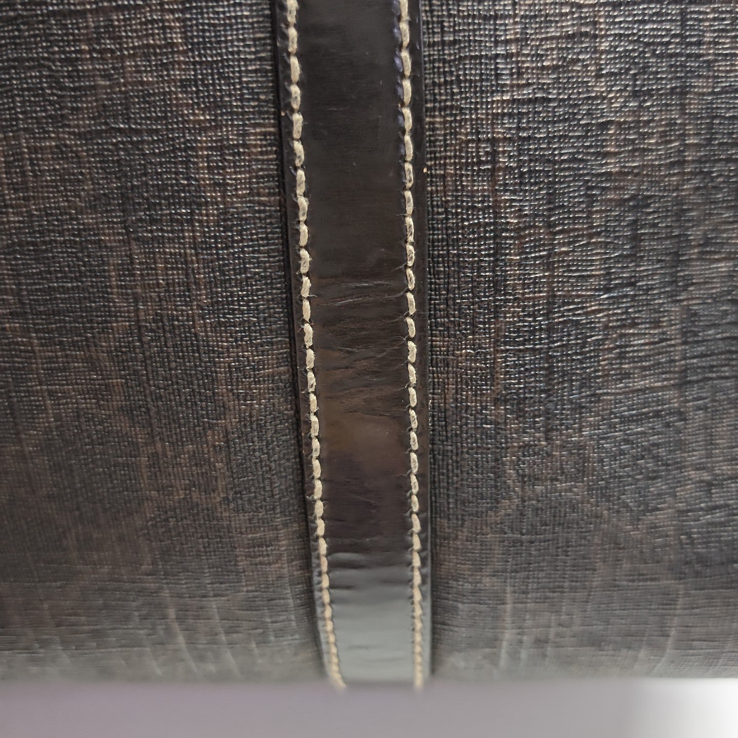 Boston Monogram Coated Canvas Brown