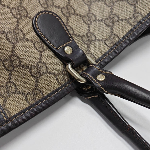 Monogram Coated Canvas Tote Bag Beige