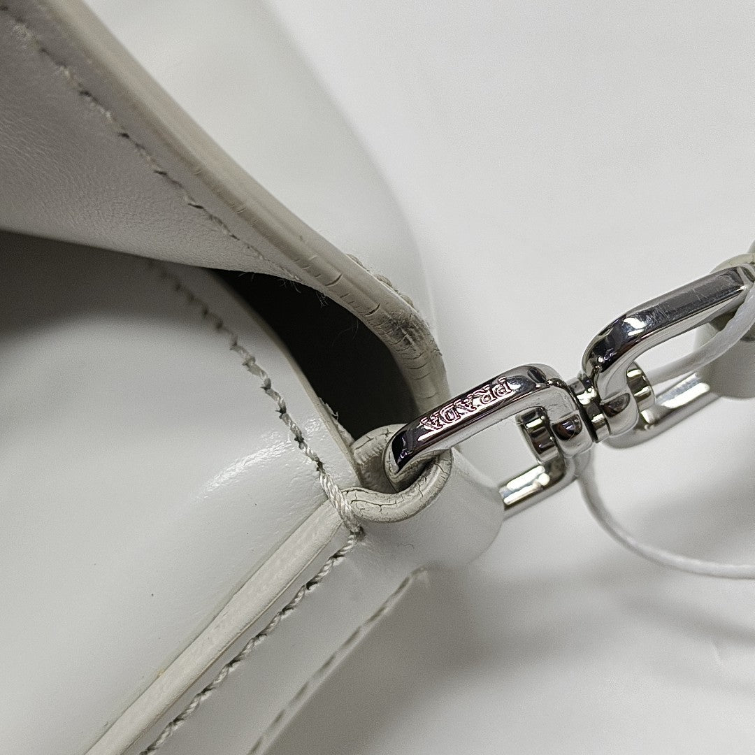Cleo Saffiano Calfskin White