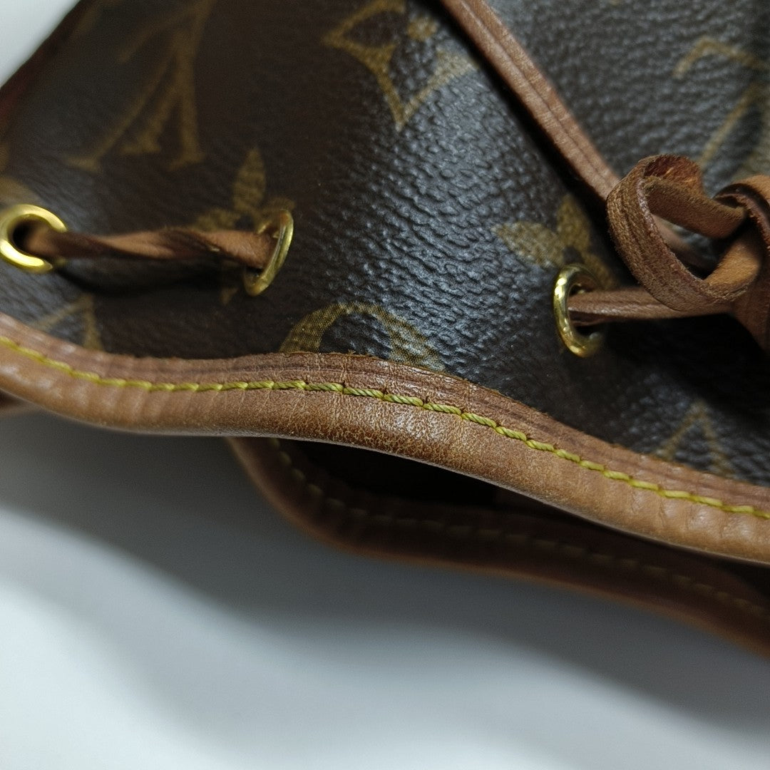 NÉONOÉ Nano Monogram Coated Canvas Brown