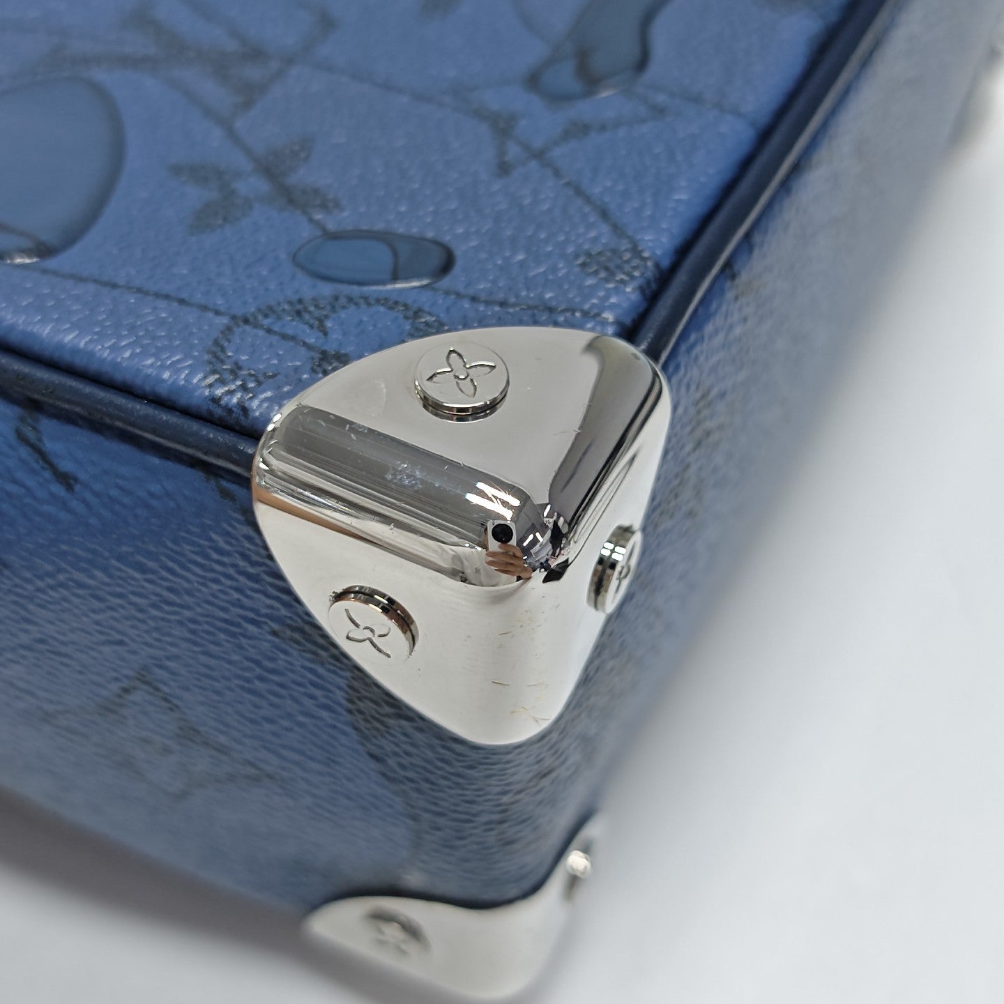 SOFT TRUNK Mini Monogram Coated Canvas Blue