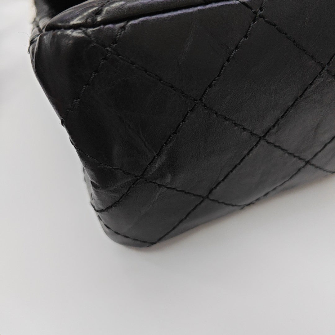 2.55 227 (jumbo) Quilted Calfskin Black
