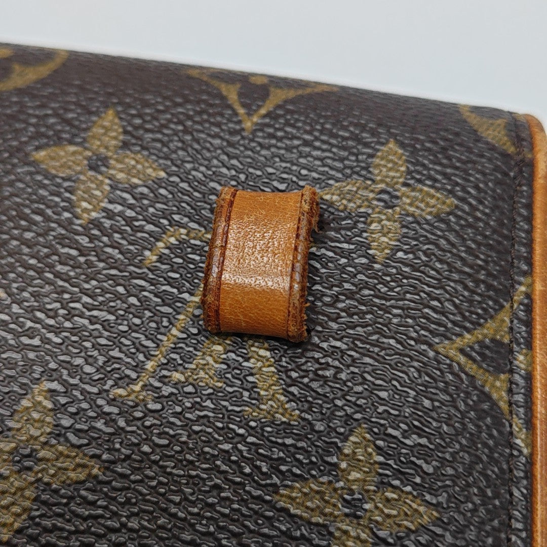 FLORENTINE Monogram Coated Canvas Brown