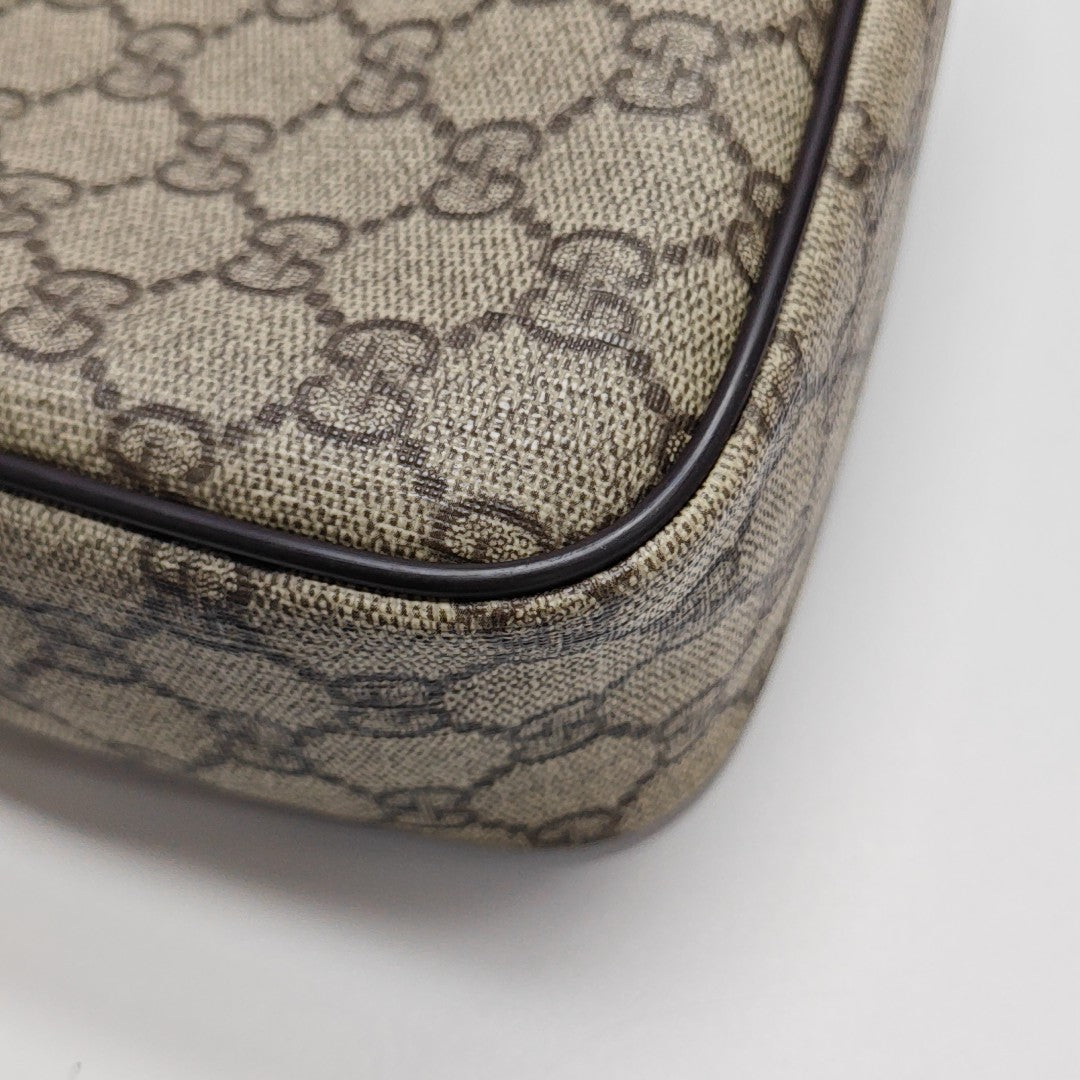 Monogram Coated Canvas Shoulder Bag Brown