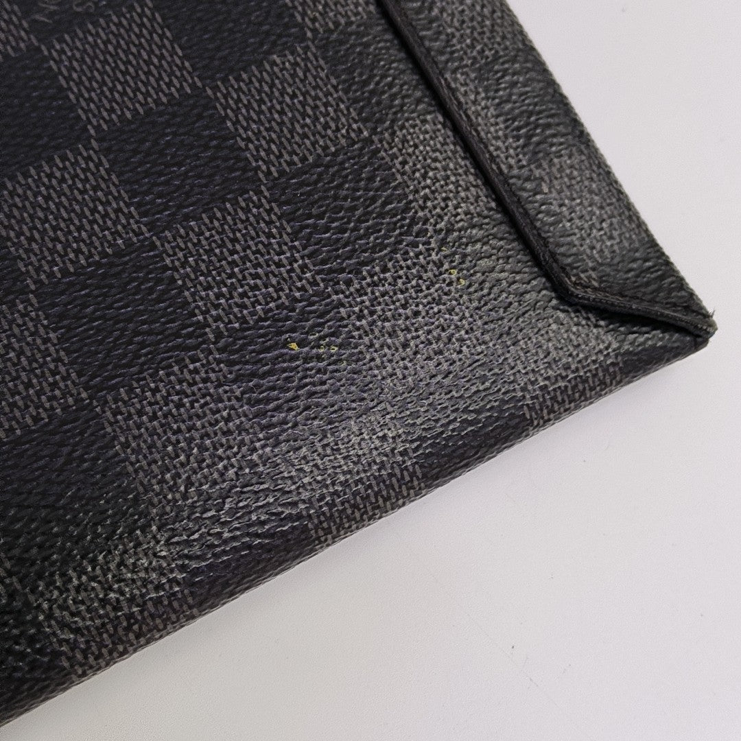 ALPHA Damier Graphite Coated Canvas Gray