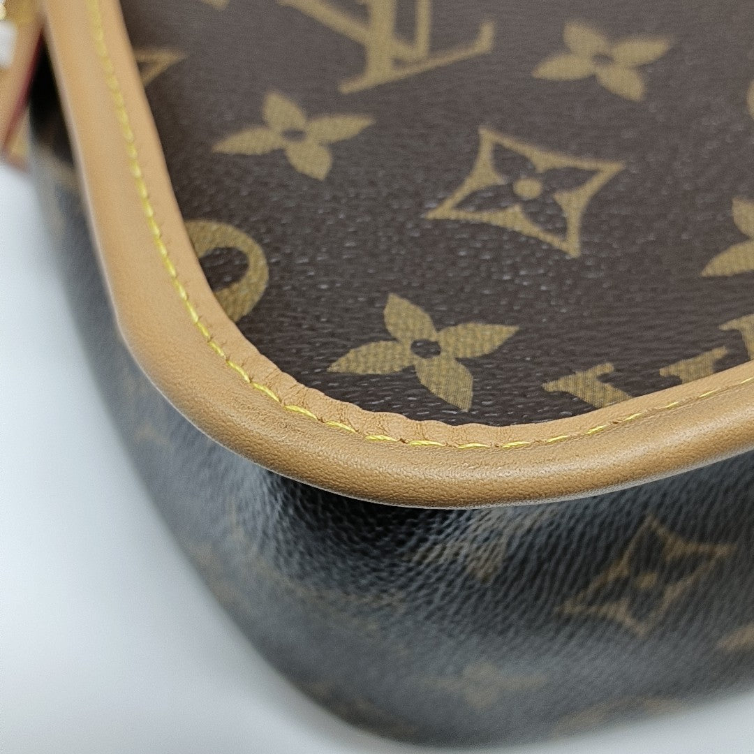 DIANE Monogram Coated Canvas Brown