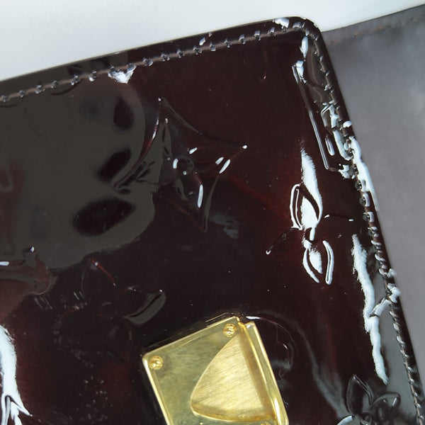 KOALA Monogram Patent Leather Red Card Holder