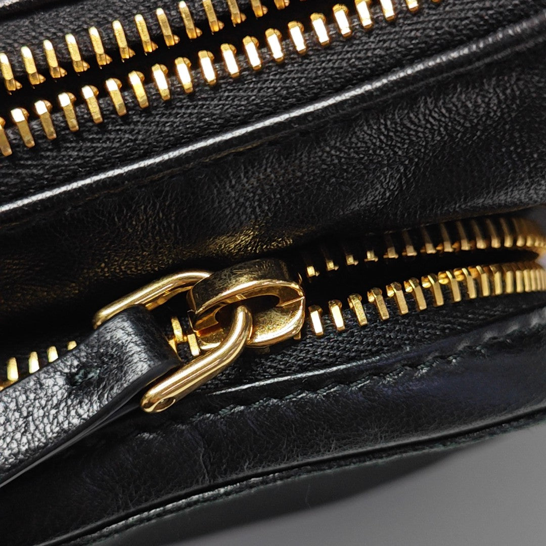 Lambskin Shoulder Bag Black