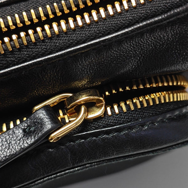 Lambskin Shoulder Bag Black