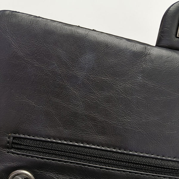 2.55 227 (jumbo) Quilted Vintage Calf Black