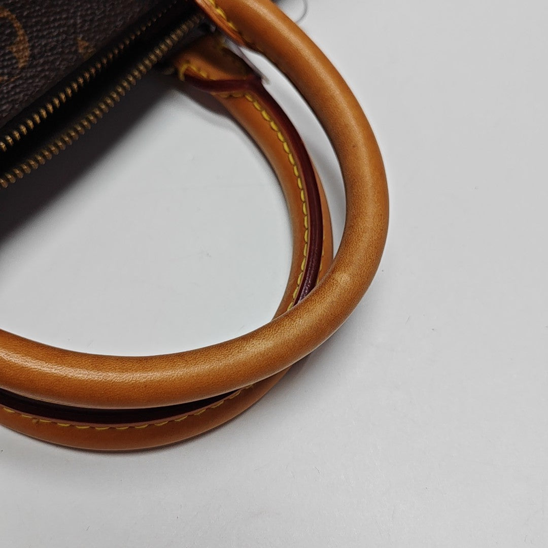 SPEEDY 30 Monogram Coated Canvas Brown
