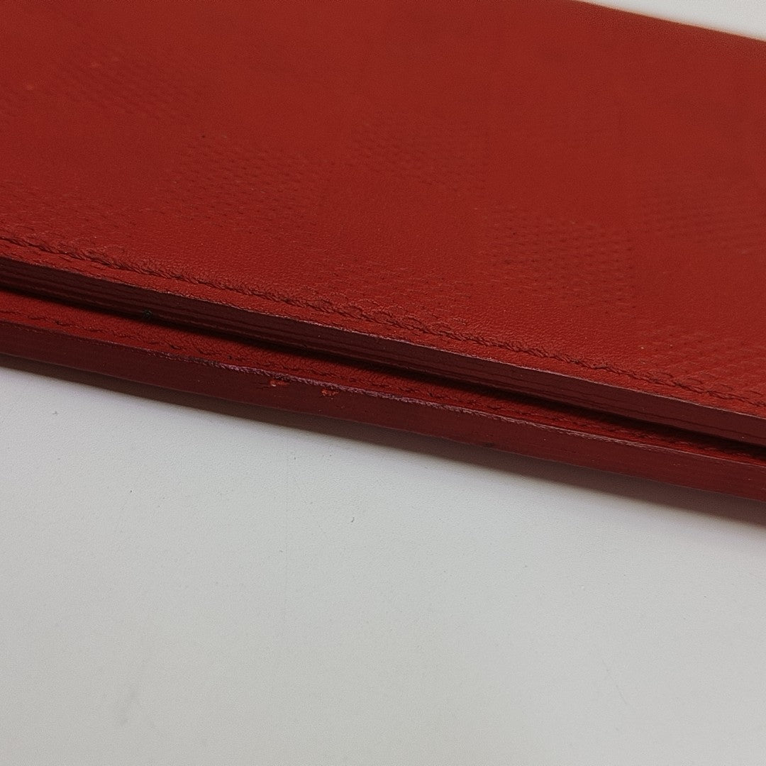 BRAZZA Damier Calfskin Red Wallet