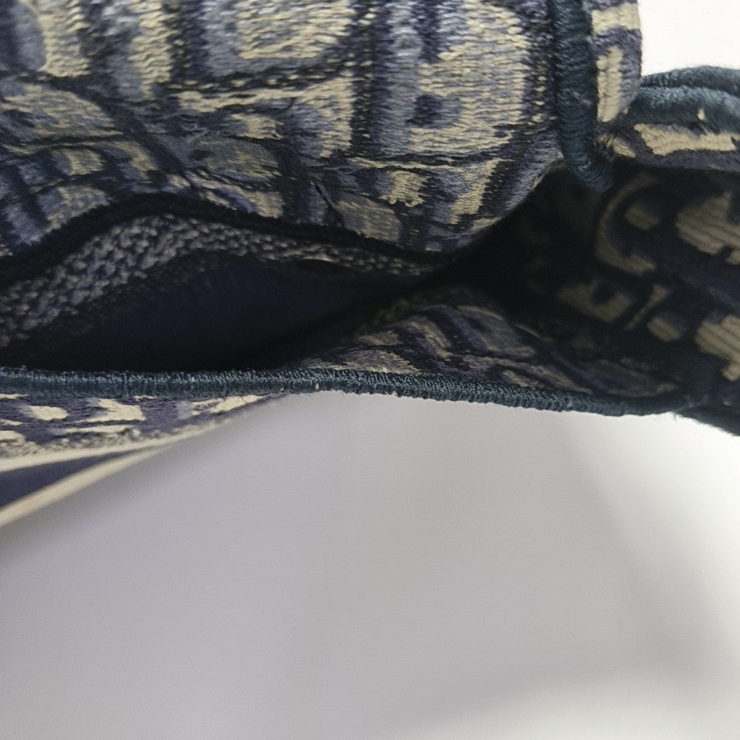 Oblique Canvas Backpack Blue
