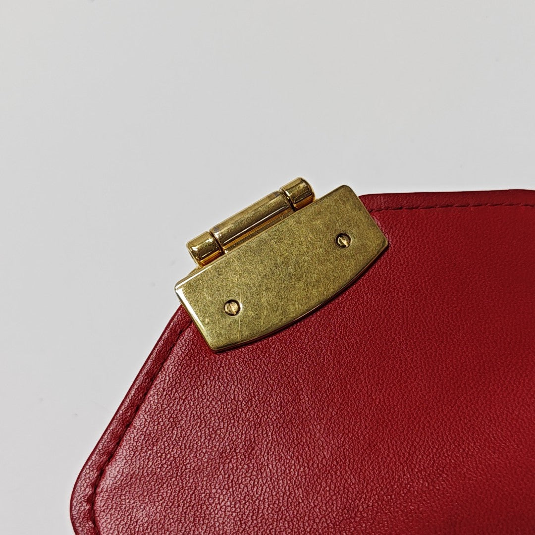 Matelassé Lambskin Red