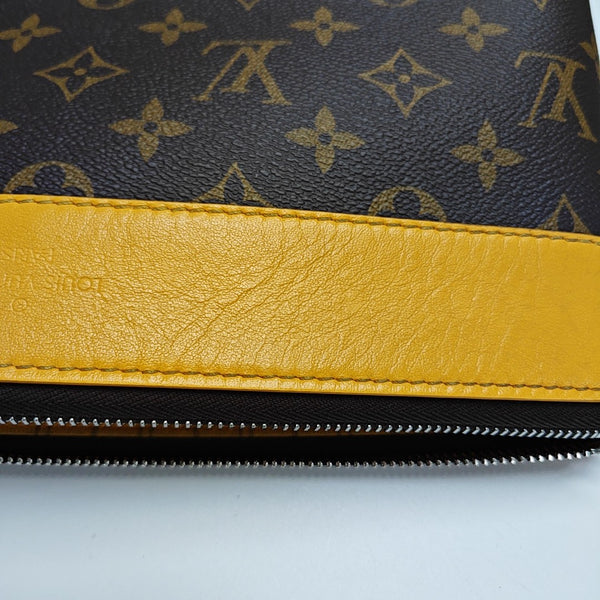 DAILY Monogram Coated Canvas Brown
