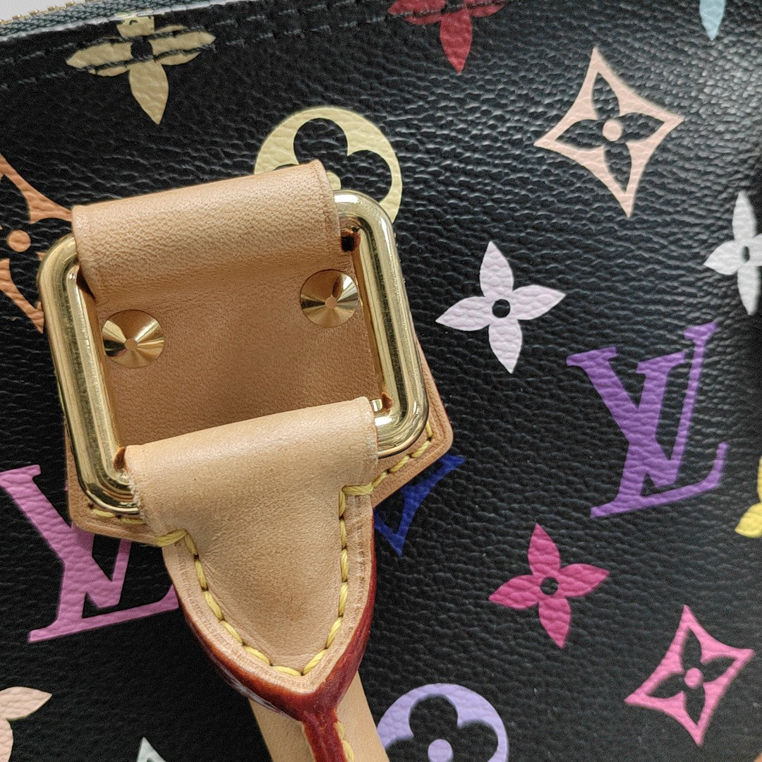ALMA PM Monogram Coated Canvas Black