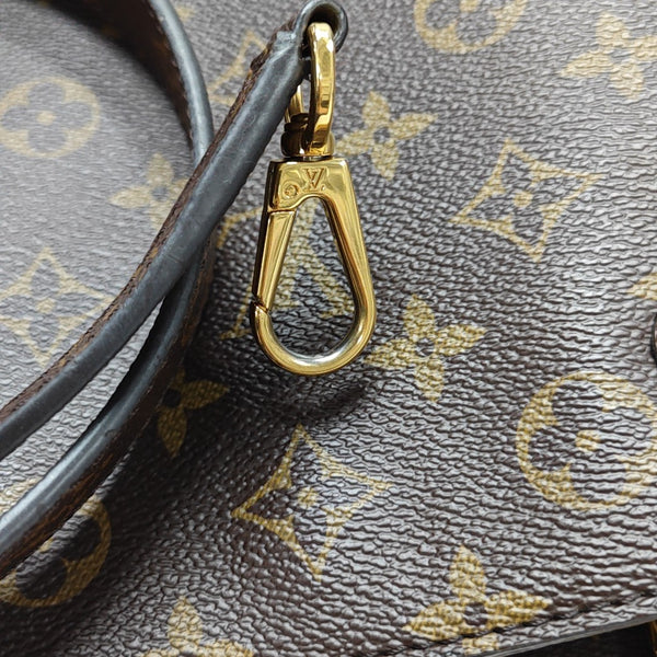 MONTAIGNE BB Monogram Coated Canvas Brown