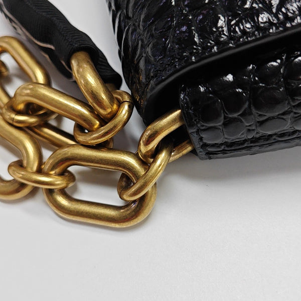 Downtown Super Mini Calfskin Black